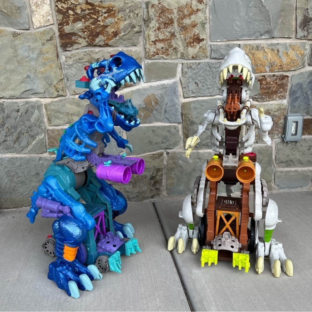 EUC Huge Fisher-Price Imaginext Ultra T-rex Walking Dinosaur with Lights…